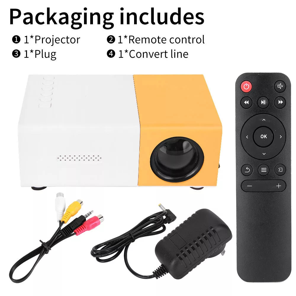 Nuvoria™ Mini Portable LED Projector