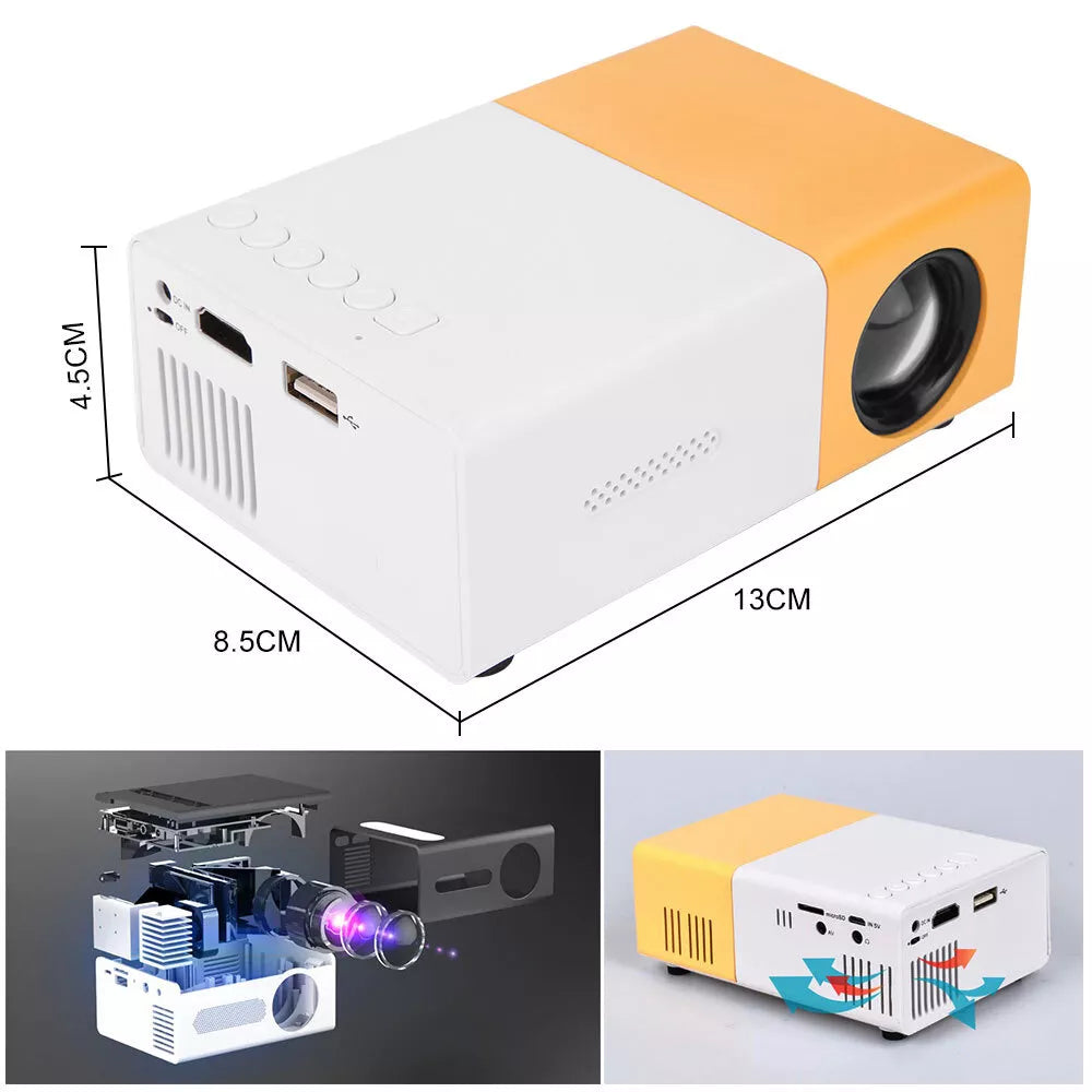 Nuvoria™ Mini Portable LED Projector