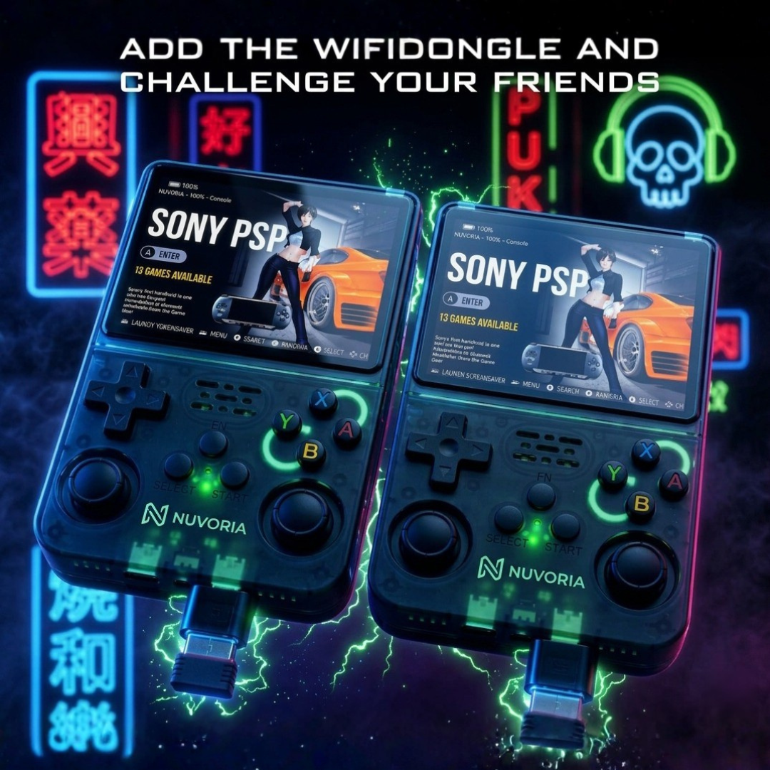 Relive Your Best Childhood Games. All in One Nuvoria handheld