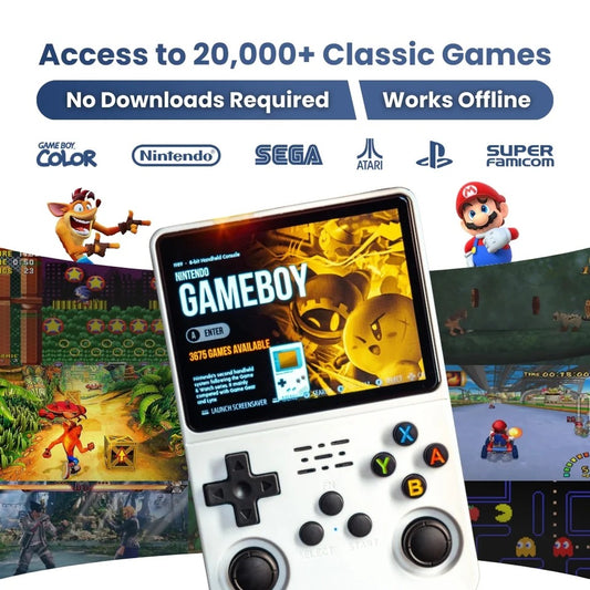 Nuvoria Retro Handheld Game Console | 20,000+ Games | Portable Gaming